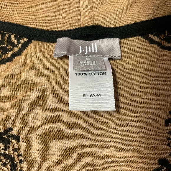 J Jill 100% Cotton Open Front Sweater Cardigan - Picture 9 of 12